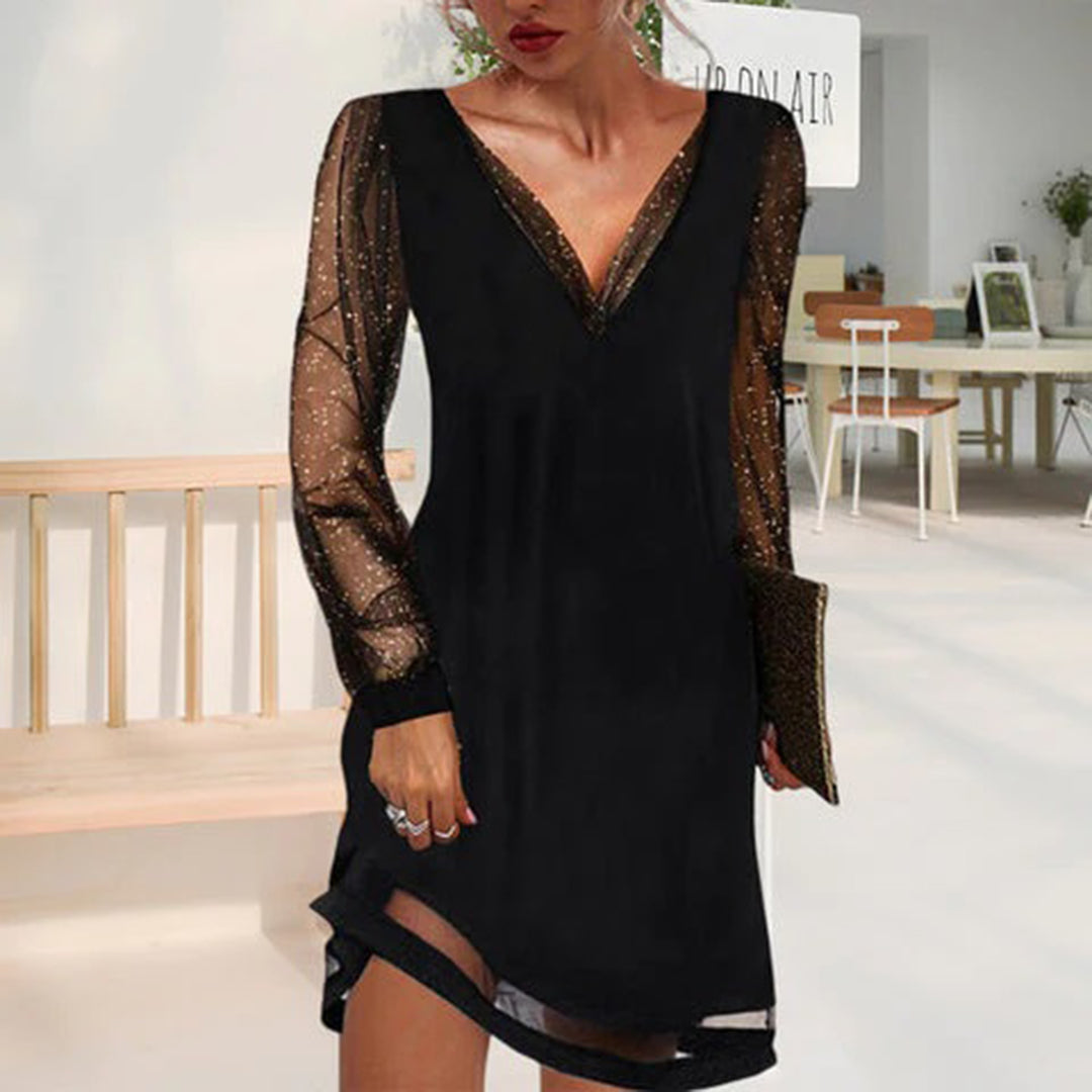 ATHENA - Elegant summer dress with V-neck