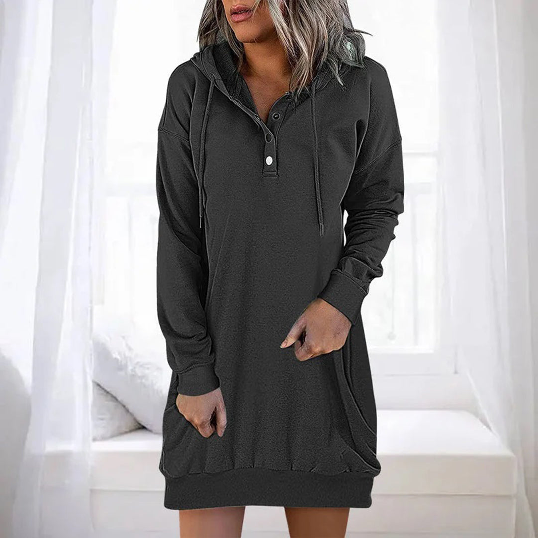 ALLEGRA - Spring/Summer Casual Hoodie Dress
