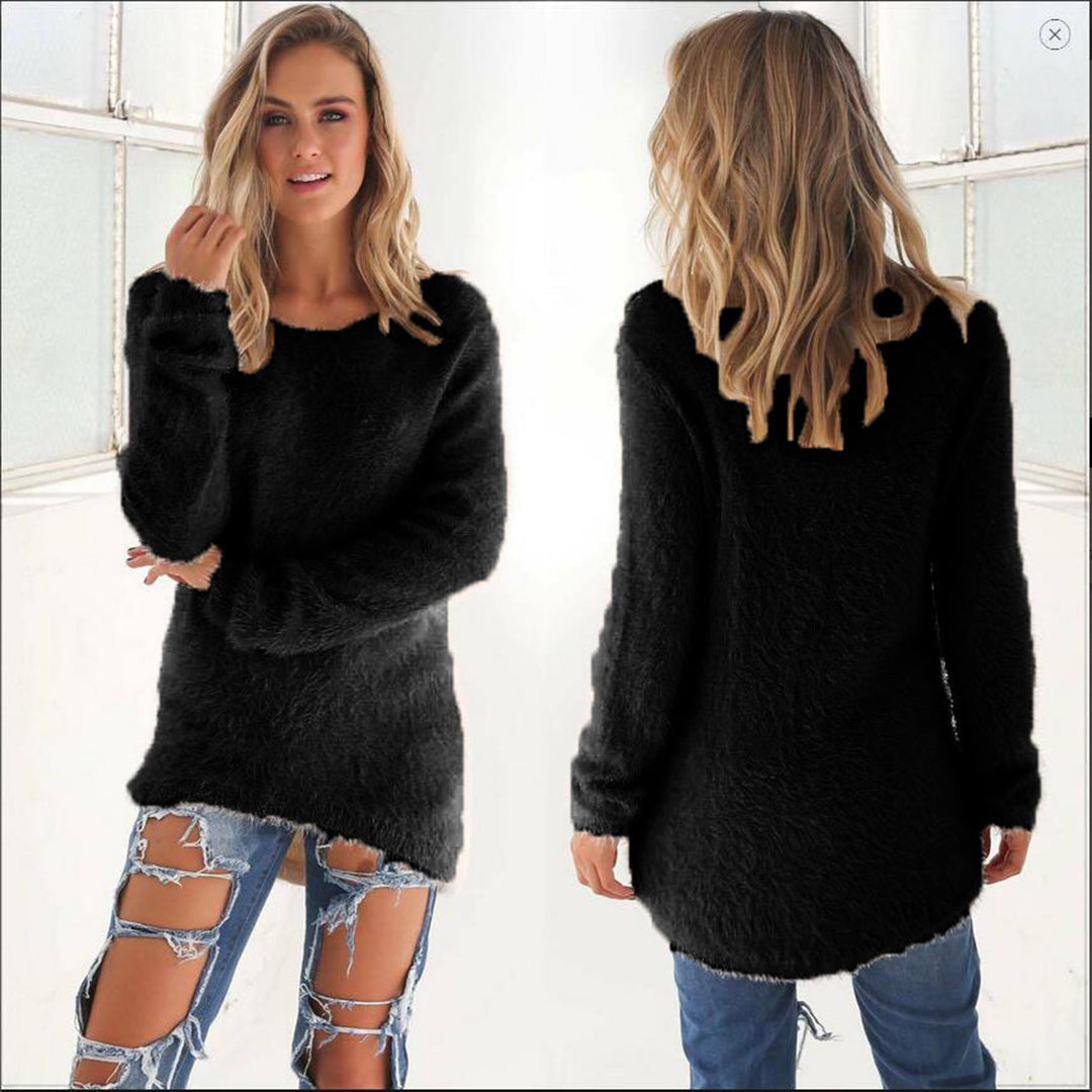 AMELIA - Casual fluffy jumper