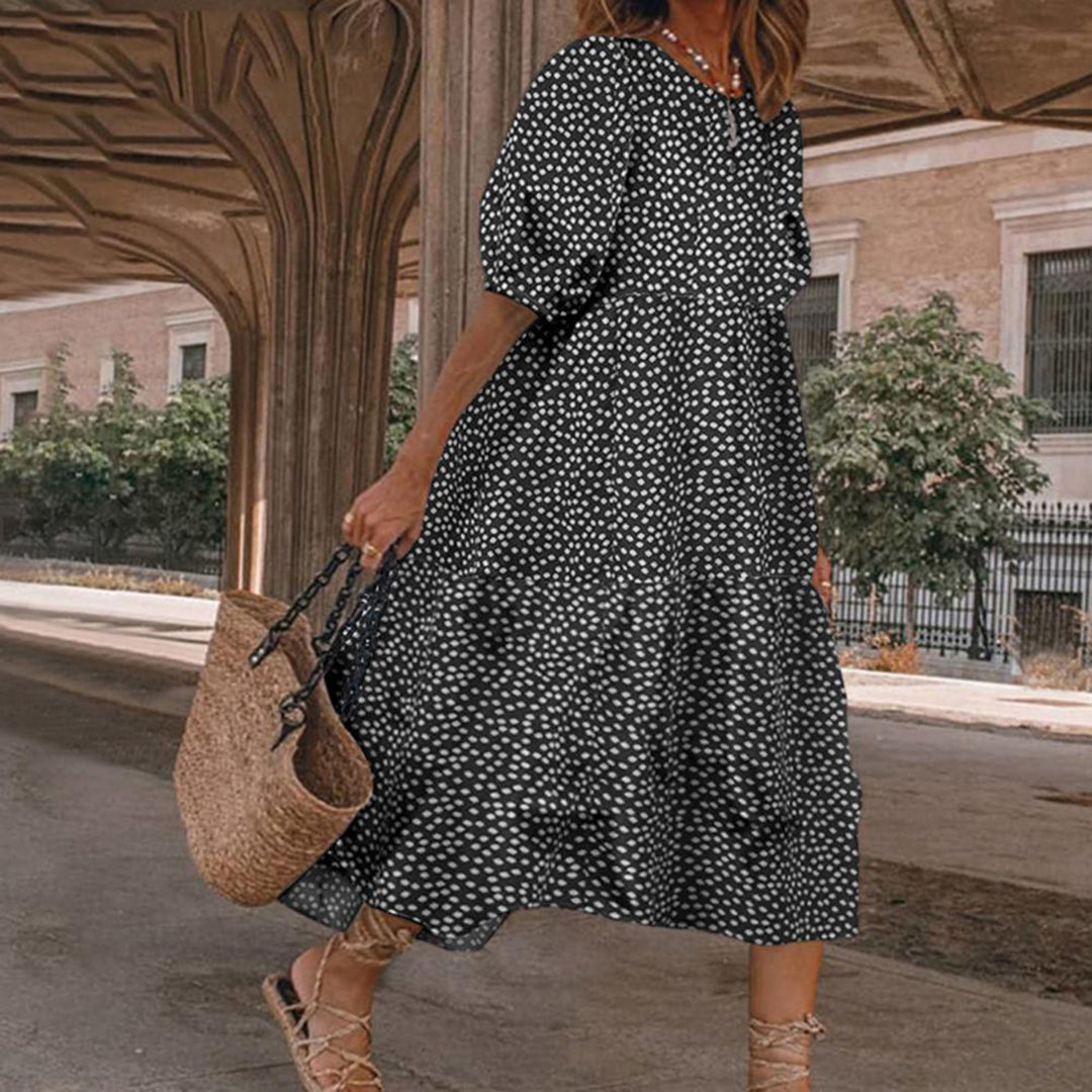CHOLE - Comfortable casual midi dress for summer
