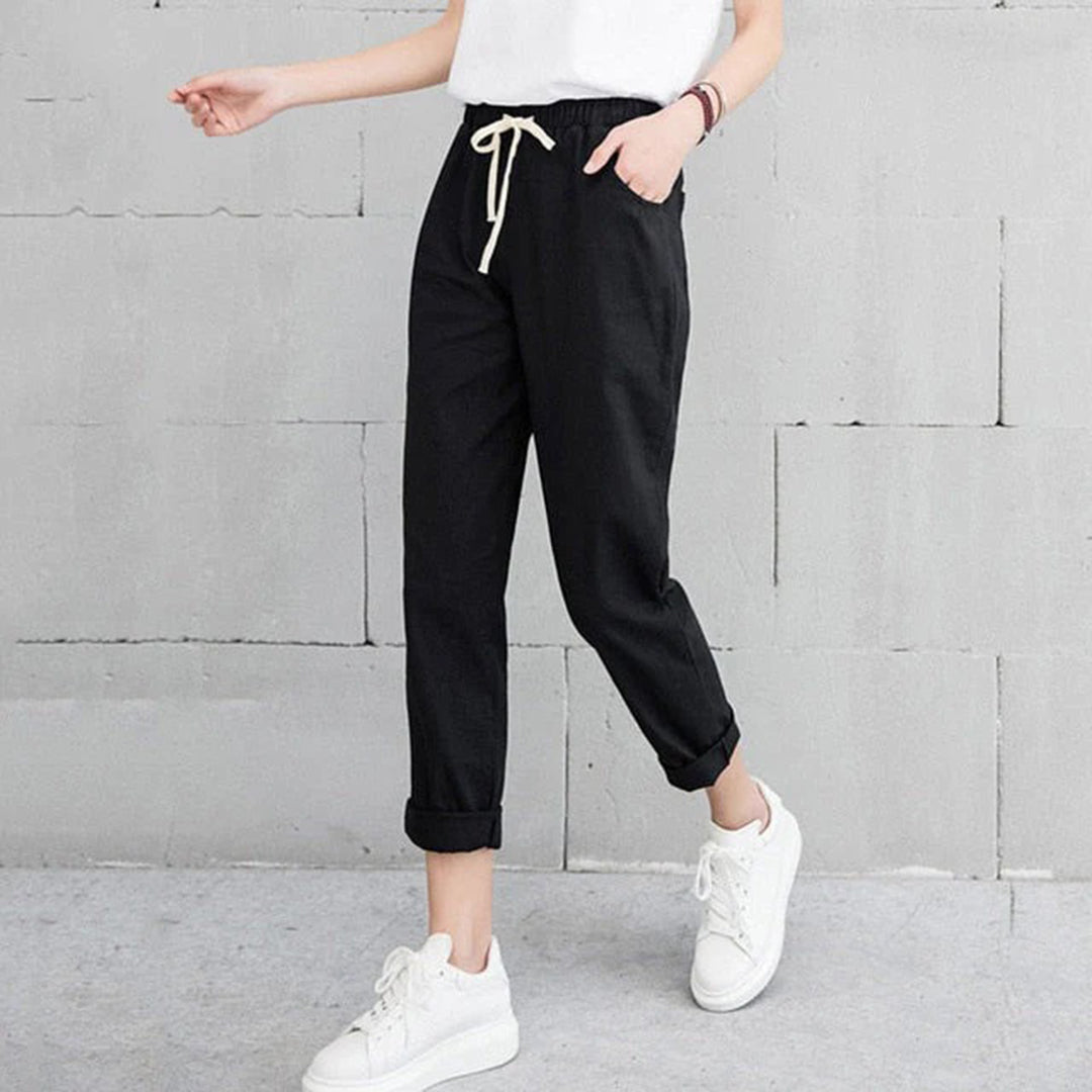 Elegante Leinenhose