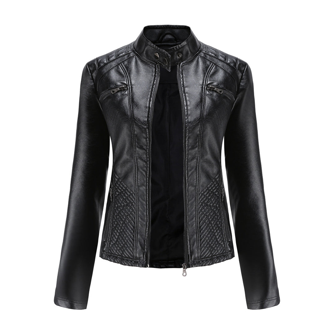 ANDRIJANA - Stylish Leather Summer Jacket