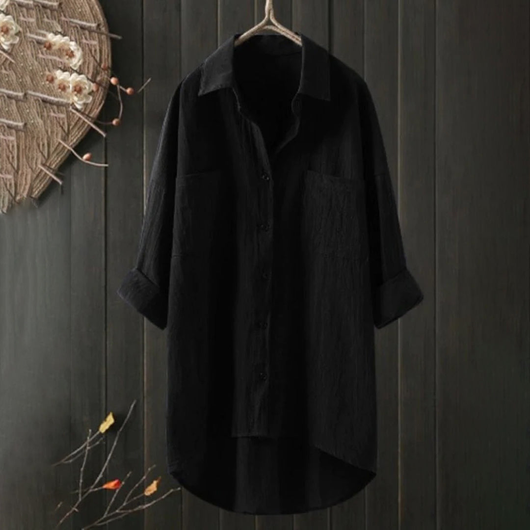 DAPHNE - Lightweight blouse with long sleeves for summer