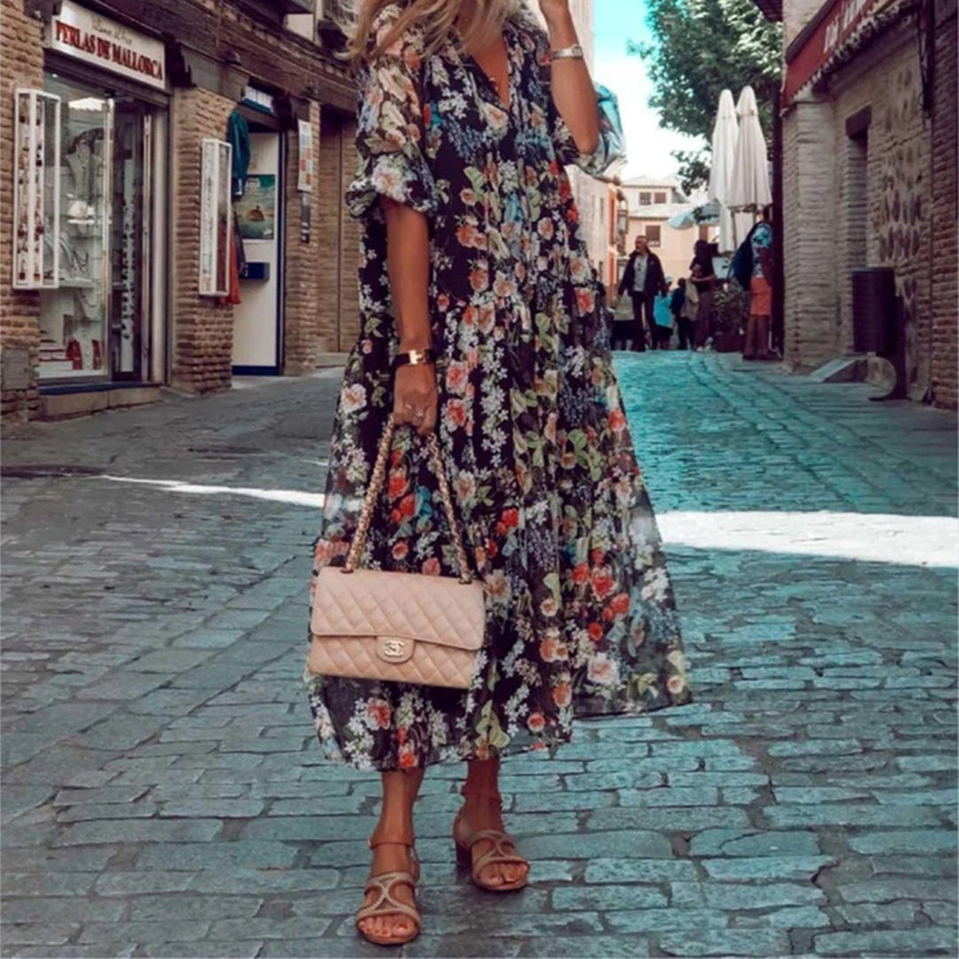 Regina - Floral Summer Dress for Sunny Days