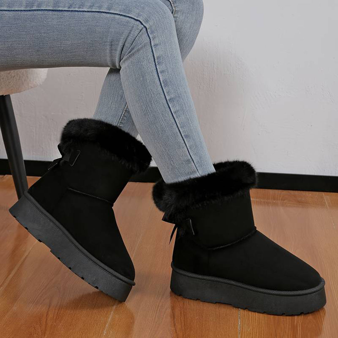 ZAARA - High Winter Boots with Thick Sole