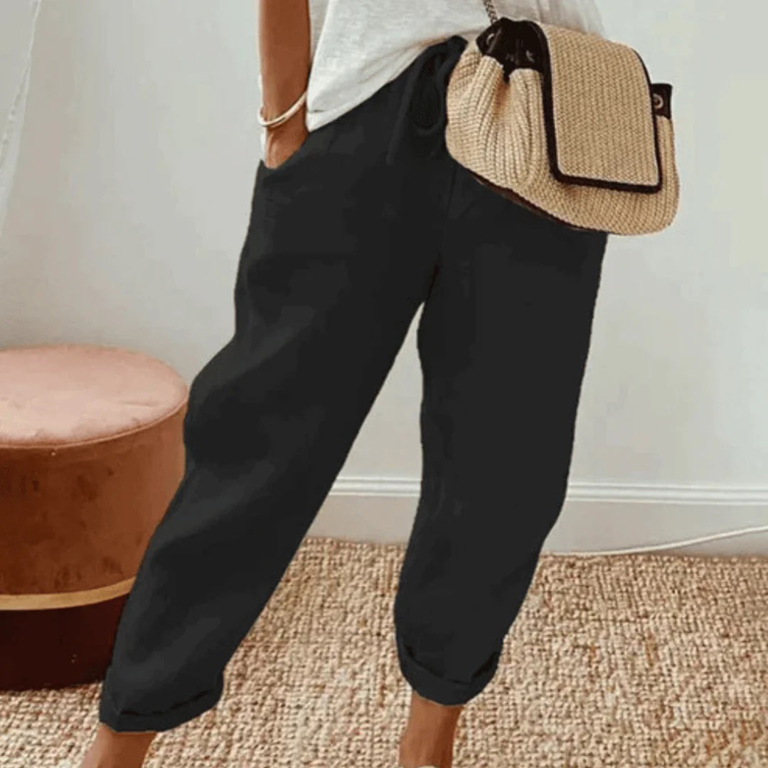 Elegante Baumwollhose