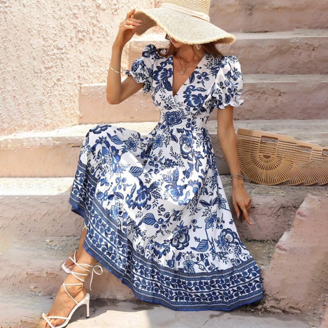 ALIANA - Elegant Summer Floral Dress