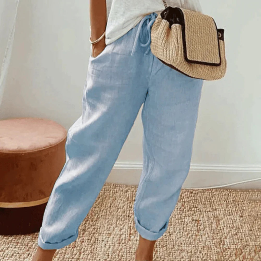 Elegante Baumwollhose