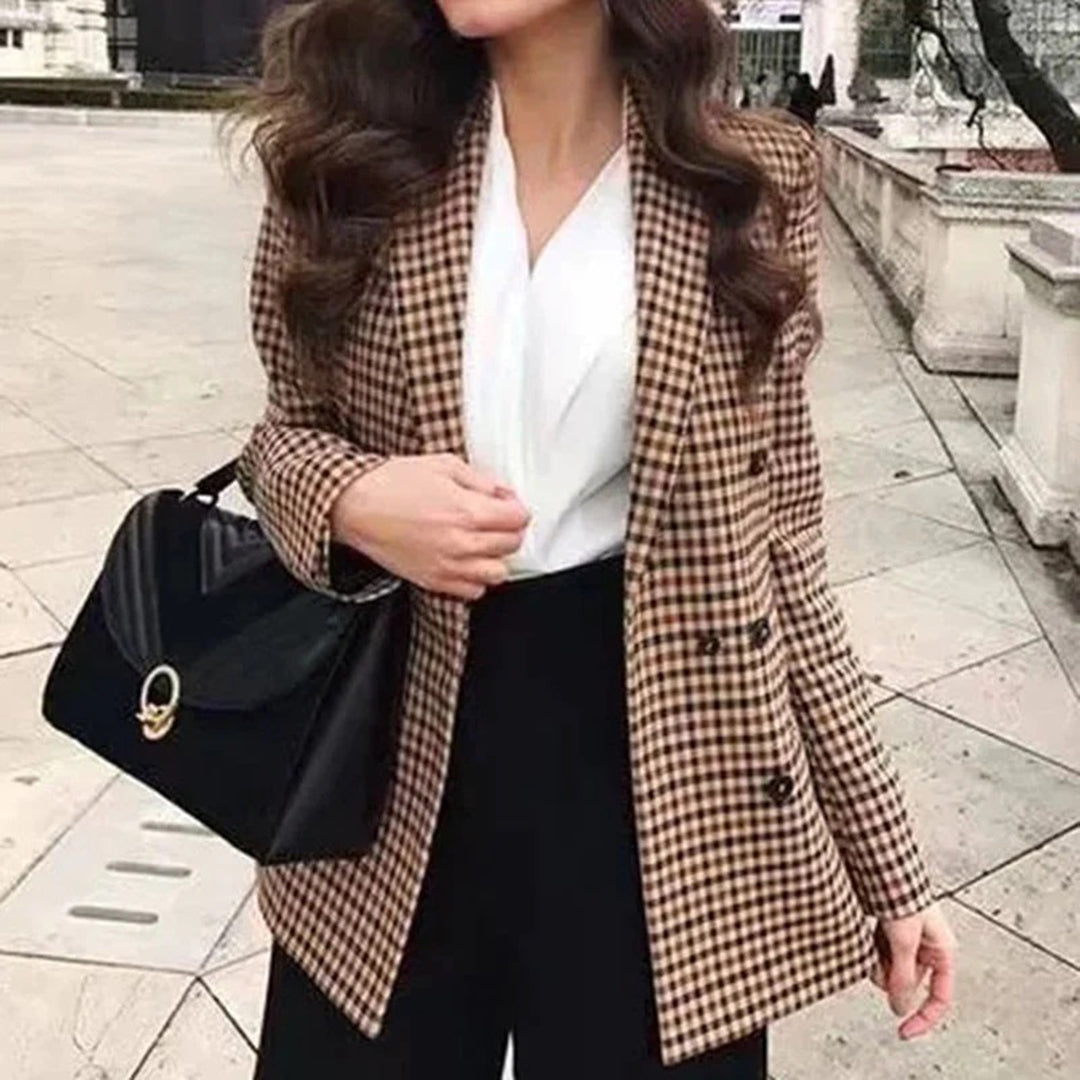 BLAZENKA - Summer blazers with double-breasted buttons