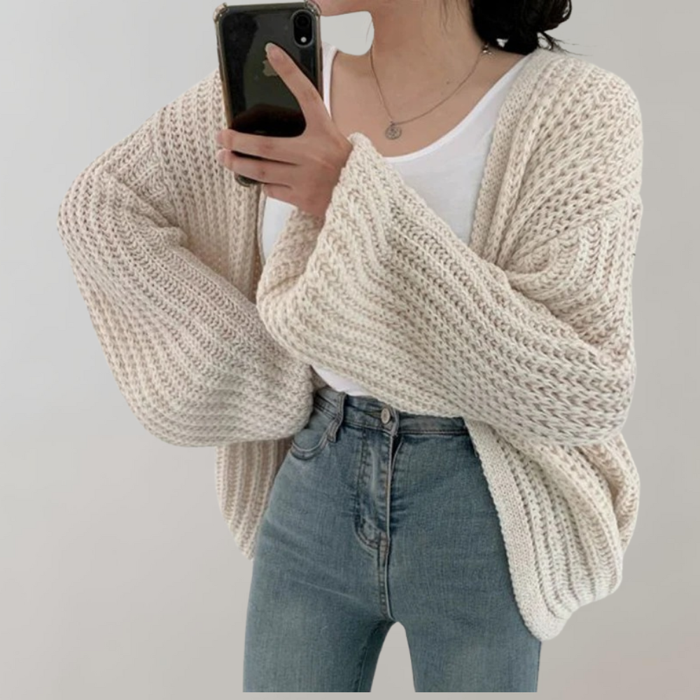 Asta - Stylish Women's Long Sleeve Cardigan for Summer
