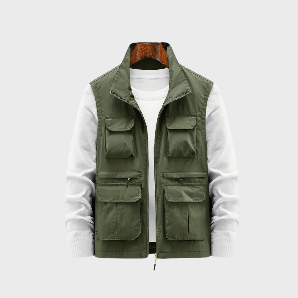Toke - Summer Gilet for Men with Multiple Zip Pockets