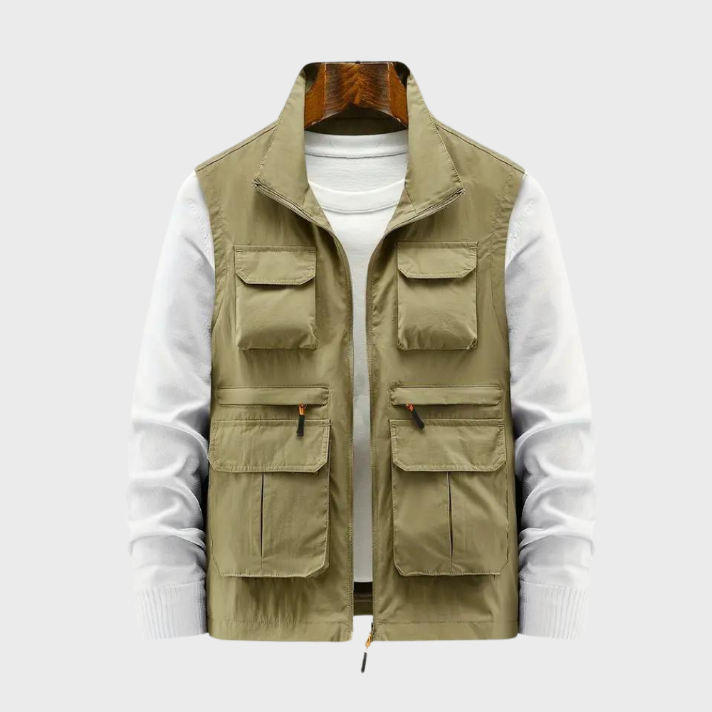 Toke - Summer Gilet for Men with Multiple Zip Pockets