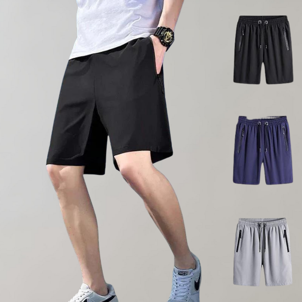 Xylon - Casual men's shorts with drawstring for summer