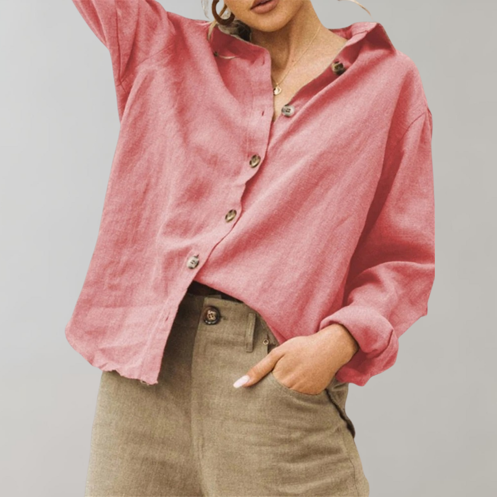 Celine - Lightweight Summer Casual Women's Blouse