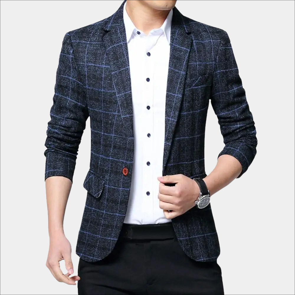 Balder - Casual Checked Men's Blazer for Summer