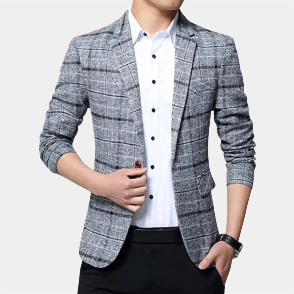 Balder - Casual Checked Men's Blazer for Summer