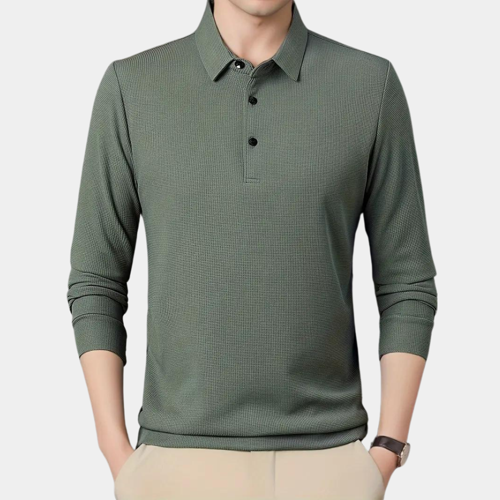 Terje - Casual men's long-sleeve shirt for summer