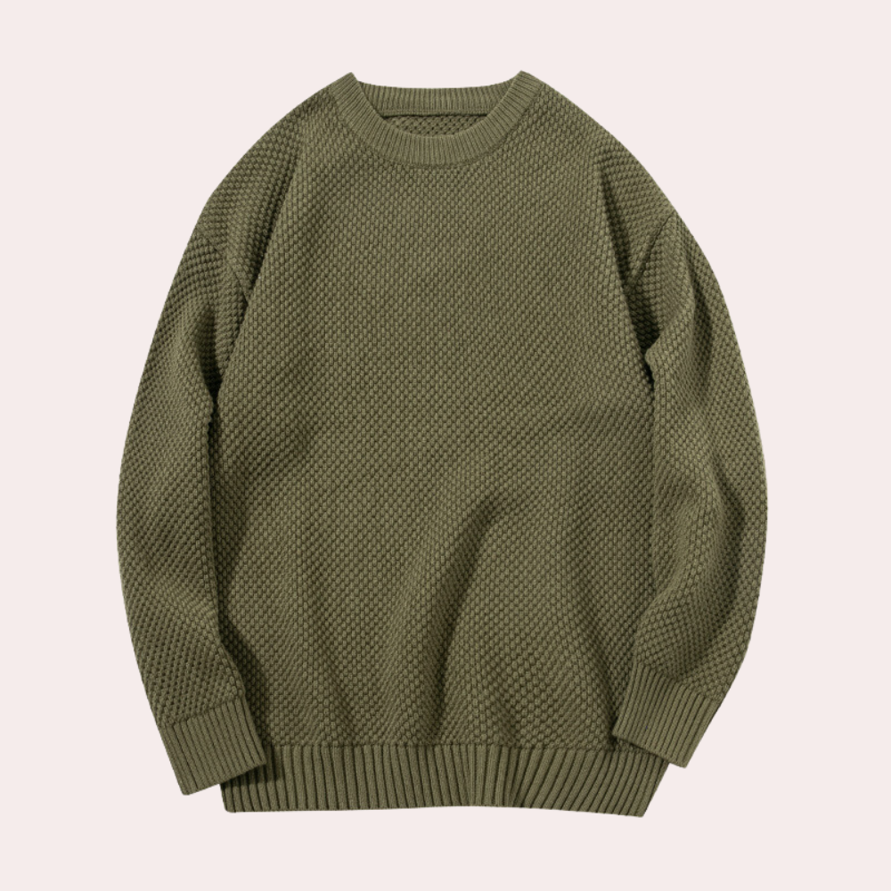 Trond - Lightweight Summer Men's Sweater with Round Neck