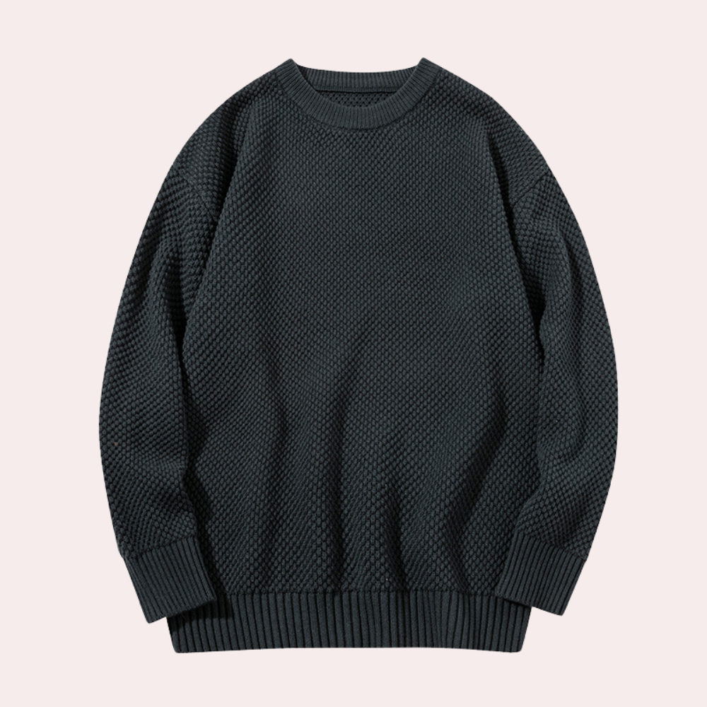 Trond - Lightweight Summer Men's Sweater with Round Neck