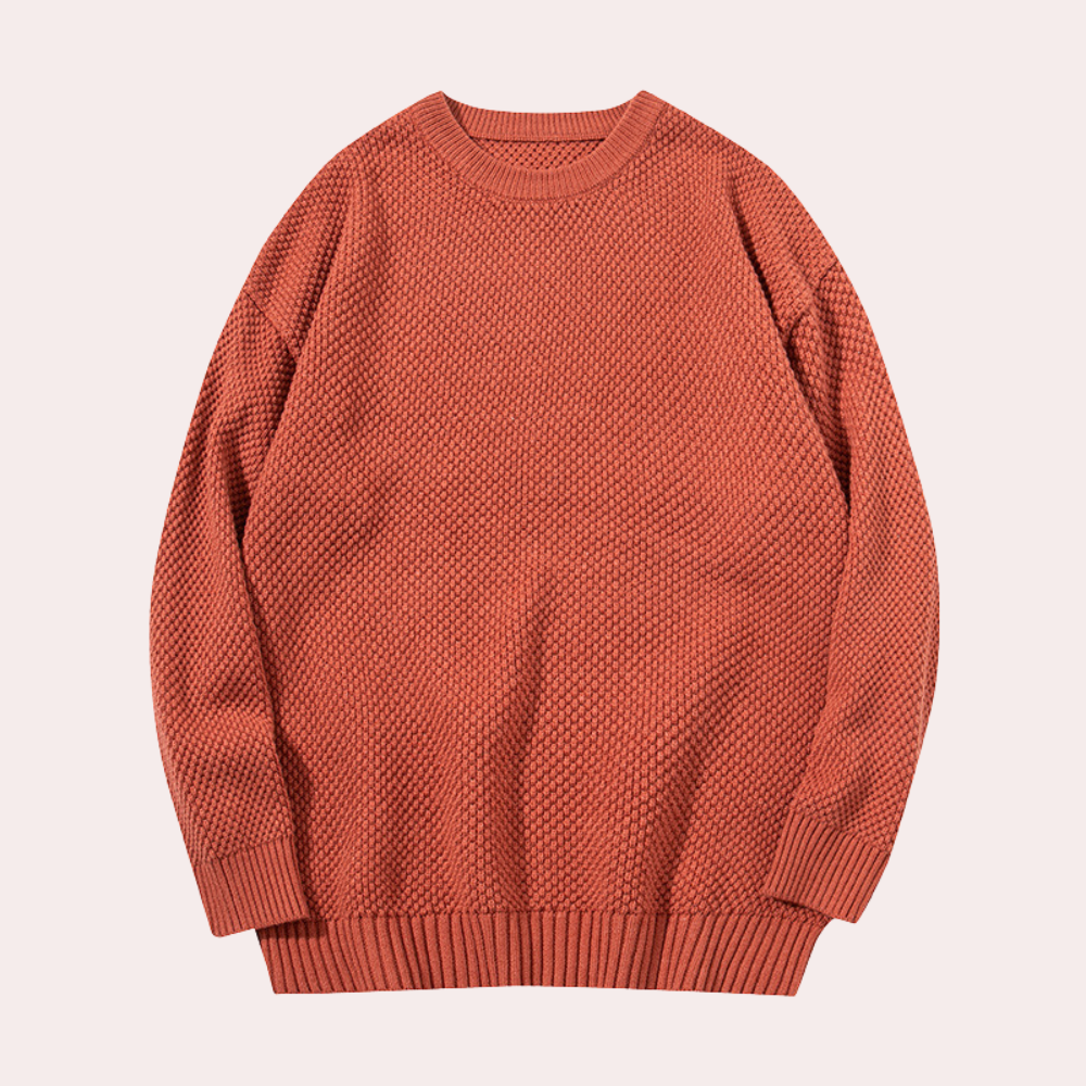 Trond - Lightweight Summer Men's Sweater with Round Neck