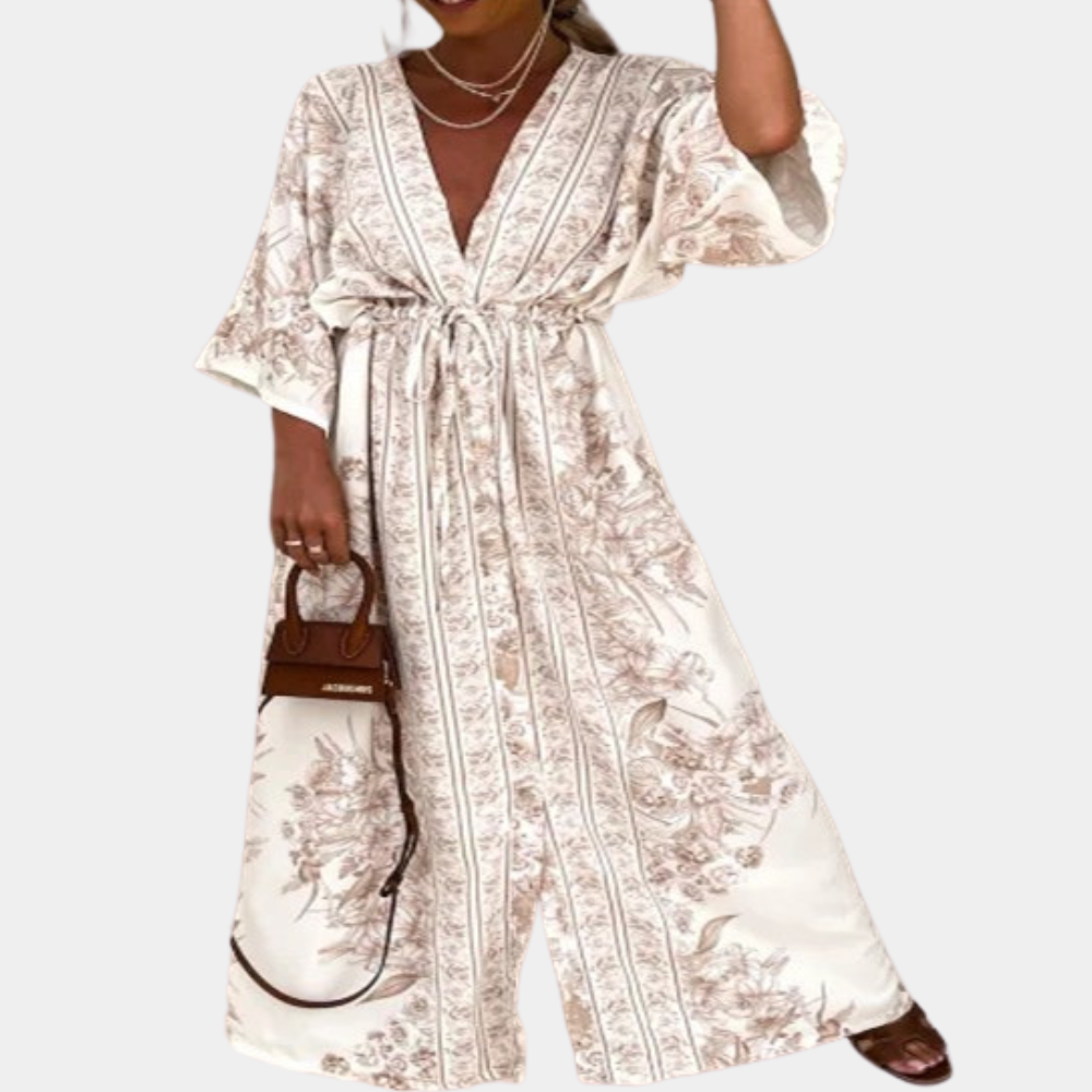 Adelyn - Long Summer Dress with Wide Sleeves for Women