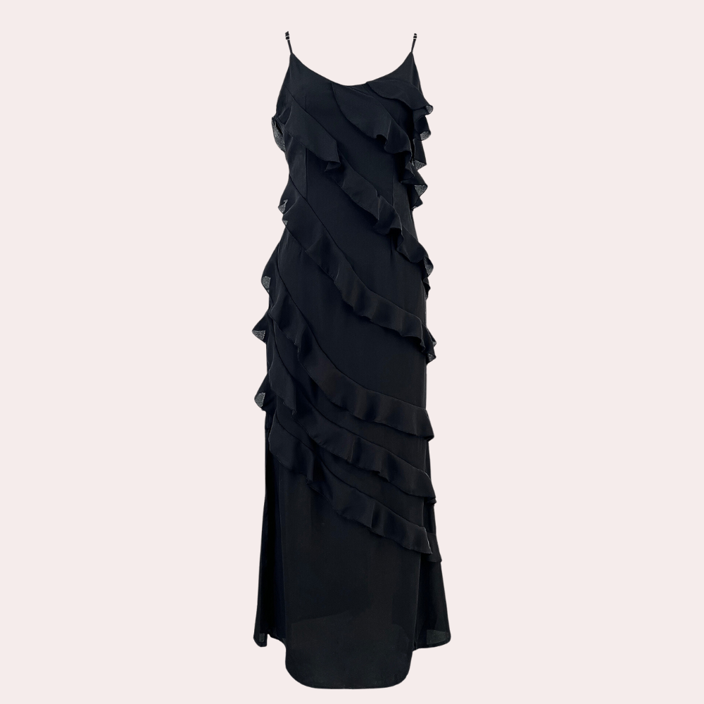 Adrienne - Elegant Long Women's Dress with Ruffles for Summer