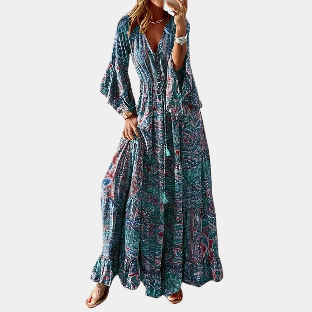 Agathe - Bohemian Long Summer Dress for Women