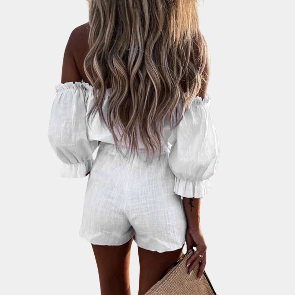 Blanche - Women's Shorts and Top Set for Summer Adventures