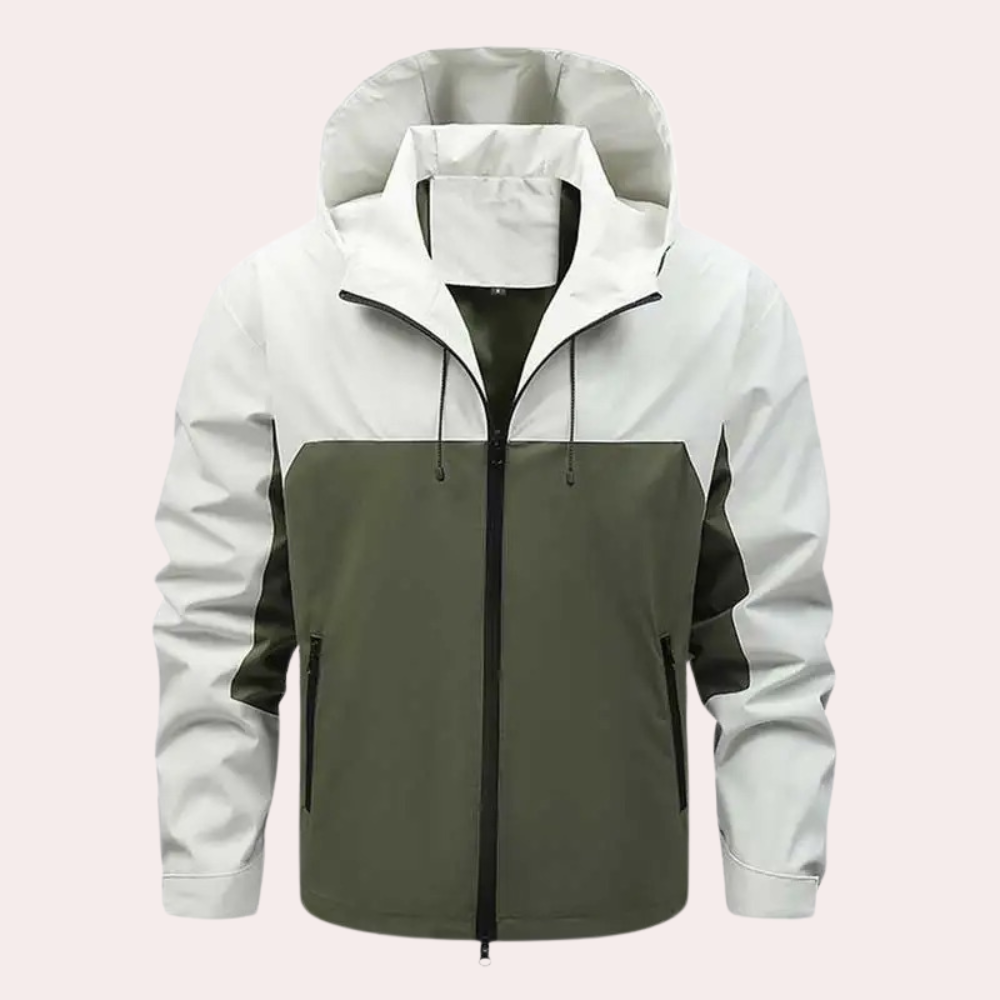 Zachary - Casual men's windbreaker with hood for summer