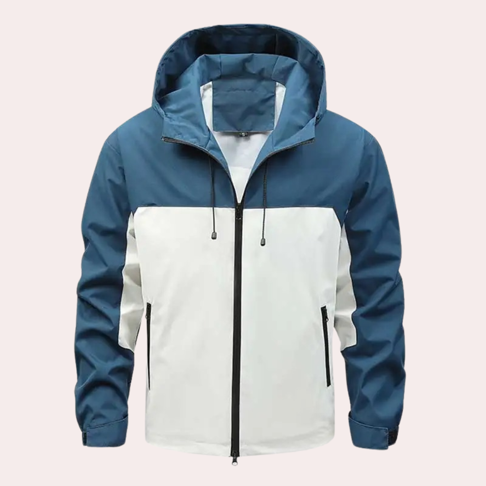 Zachary - Casual men's windbreaker with hood for summer