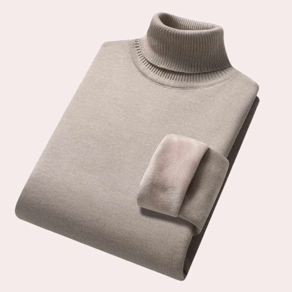 Beau - Casual roll-neck jumper for men