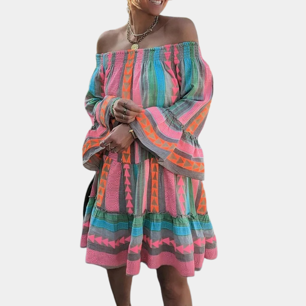 Aline - Stylish and Colourful Summer Dress for Women - Perfect for Spring and Summer
