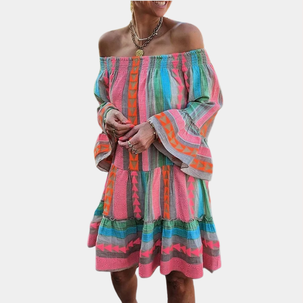 Aline - Stylish and Colourful Summer Dress for Women - Perfect for Spring and Summer