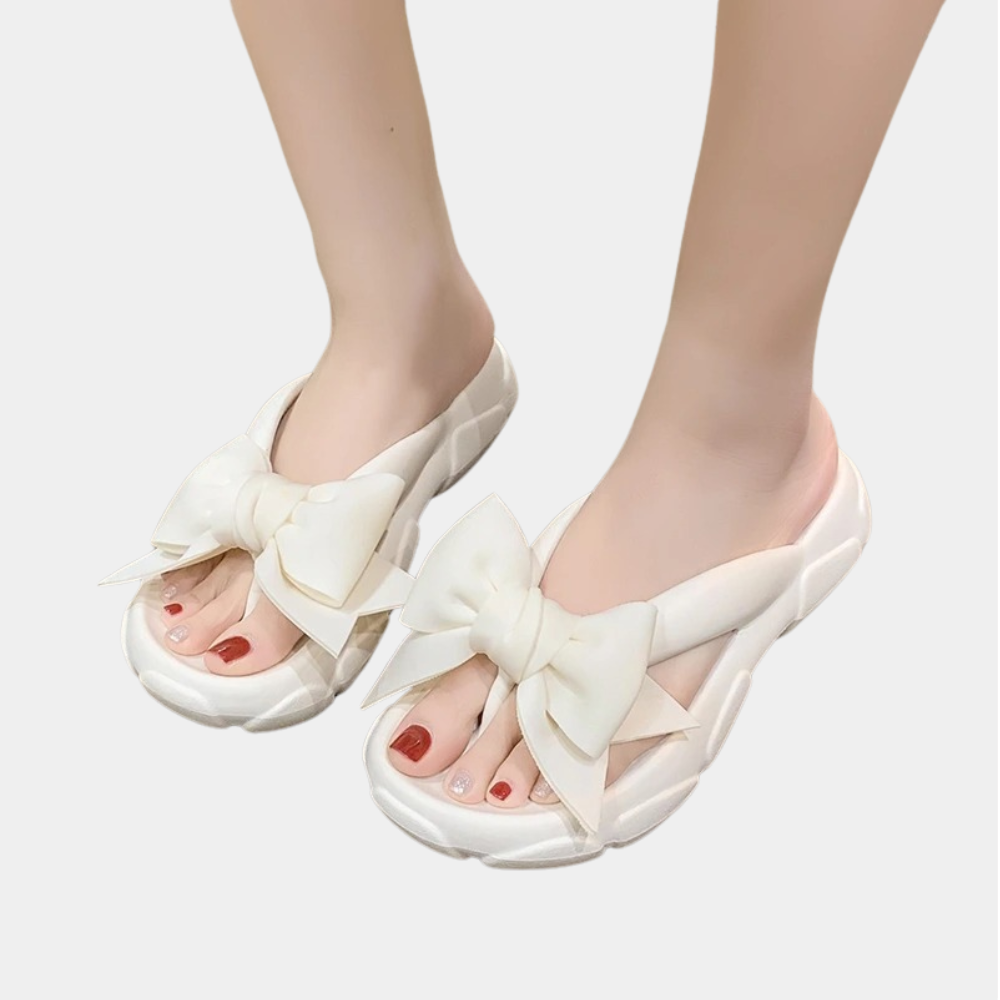 Abby - Elegant summer ladies' slippers with bow