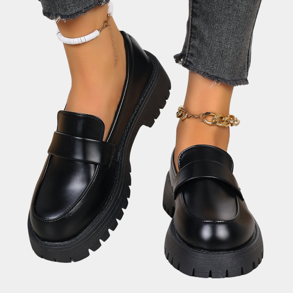 Klassische Lederloafer