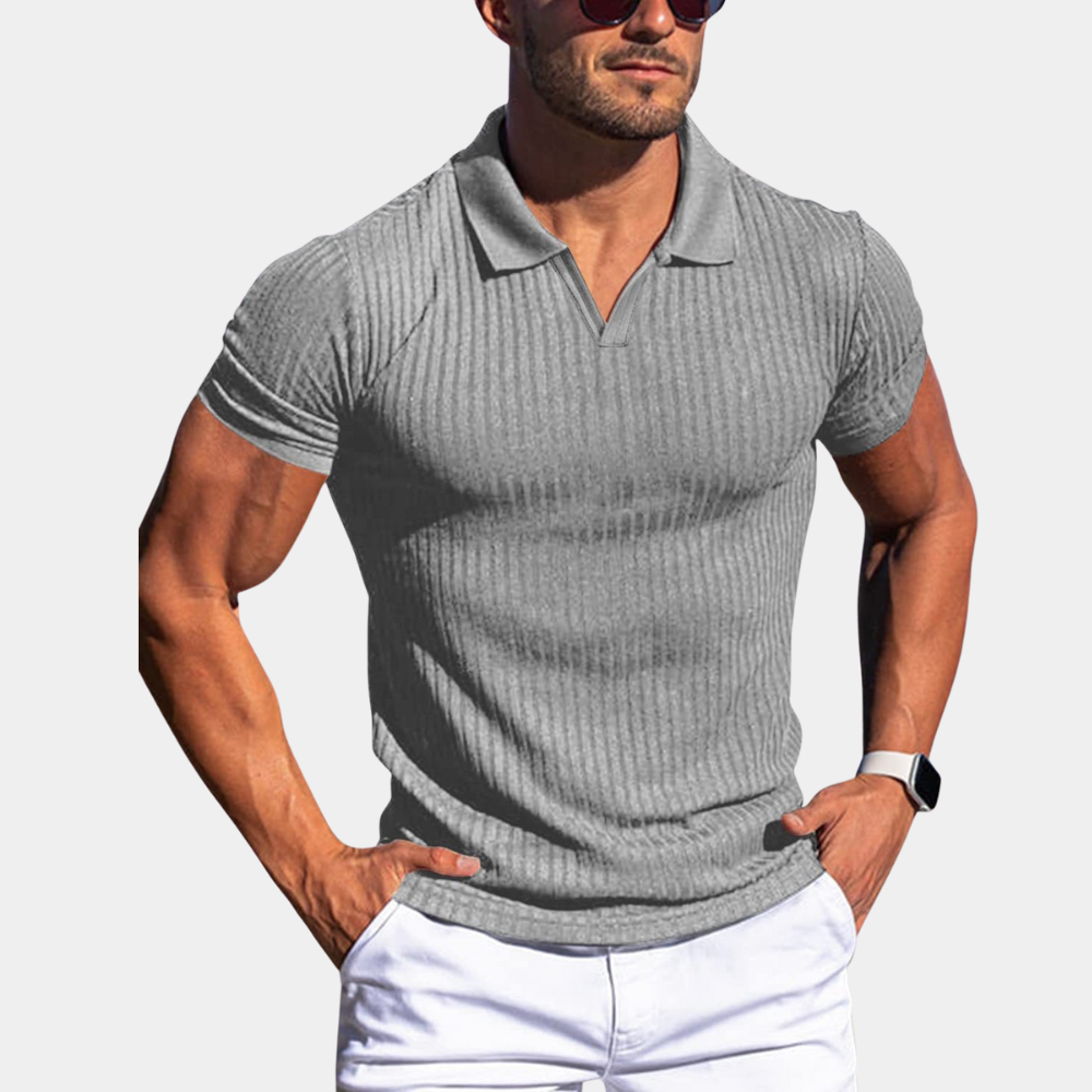 Adolf - Men's Tailored Polo Shirt for Summer