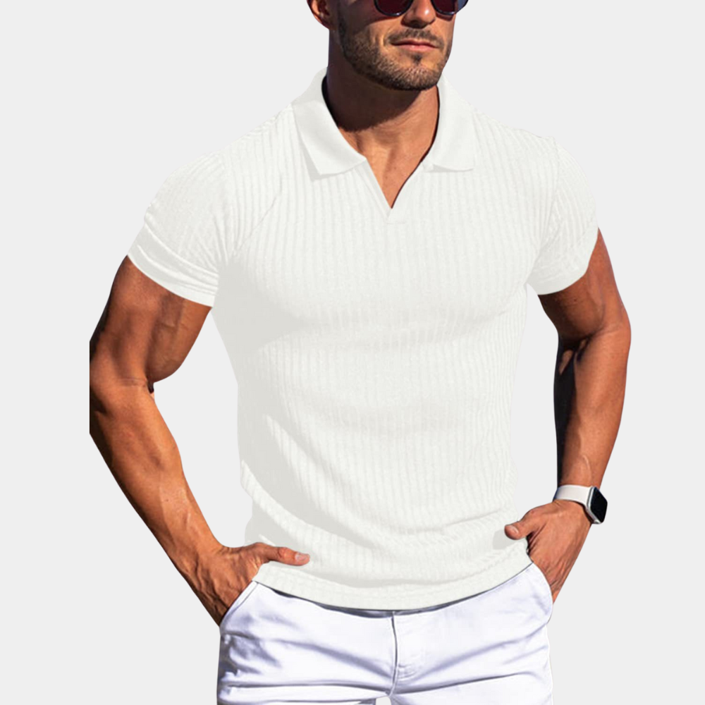 Adolf - Men's Tailored Polo Shirt for Summer