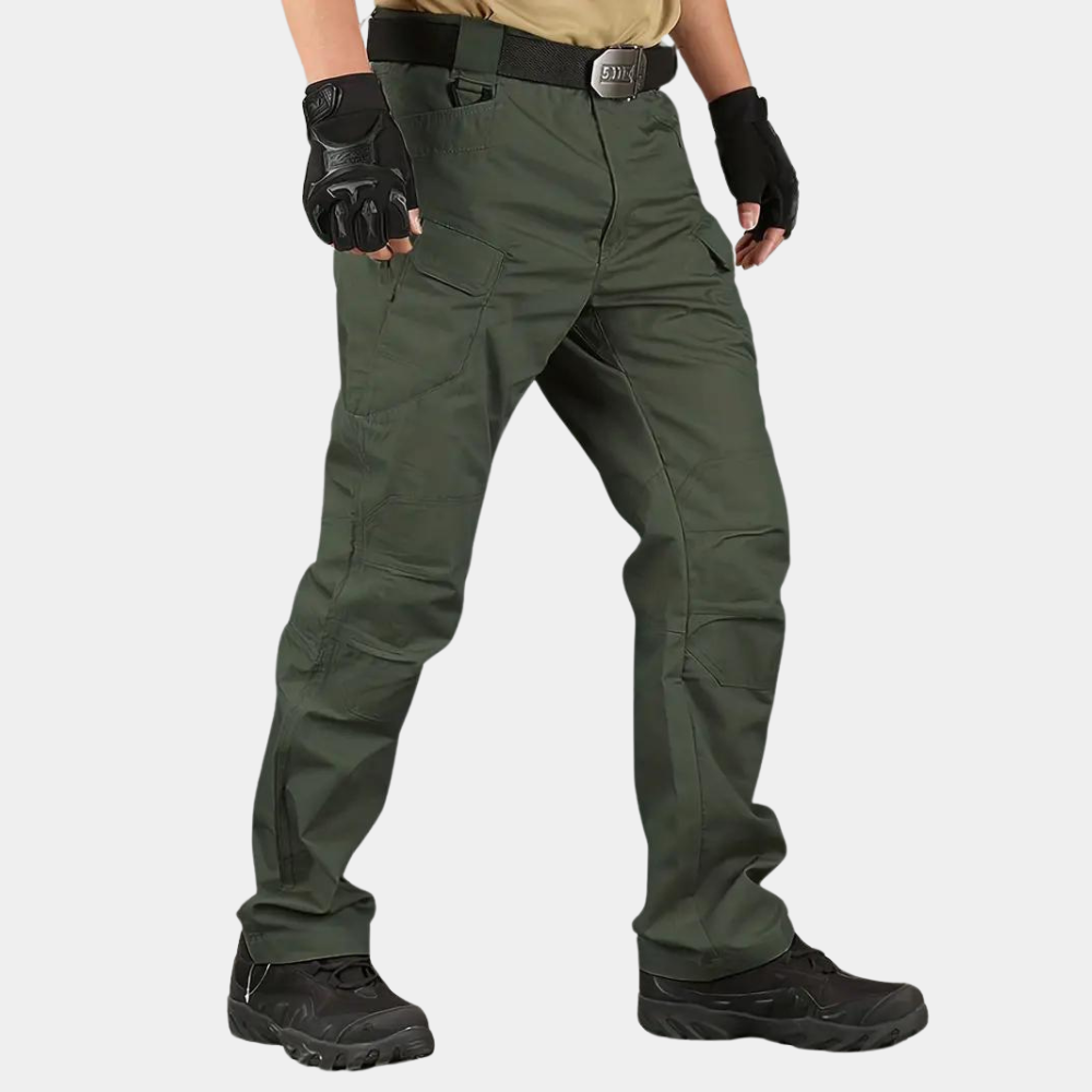 Umberto - Light cargo men's trousers with multiple pockets for summer