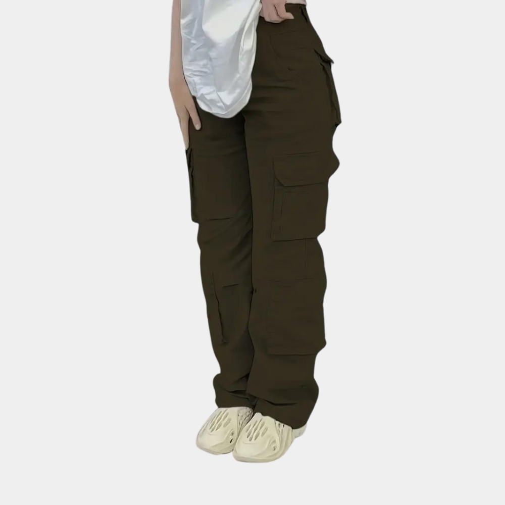 Cecilia - Lightweight cargo trousers for women with multiple pockets, ideal for summer