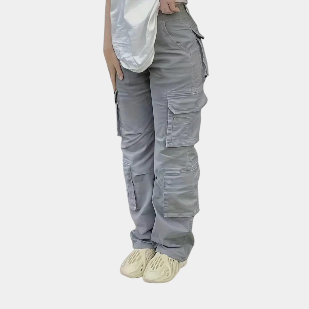 Cecilia - Lightweight cargo trousers for women with multiple pockets, ideal for summer