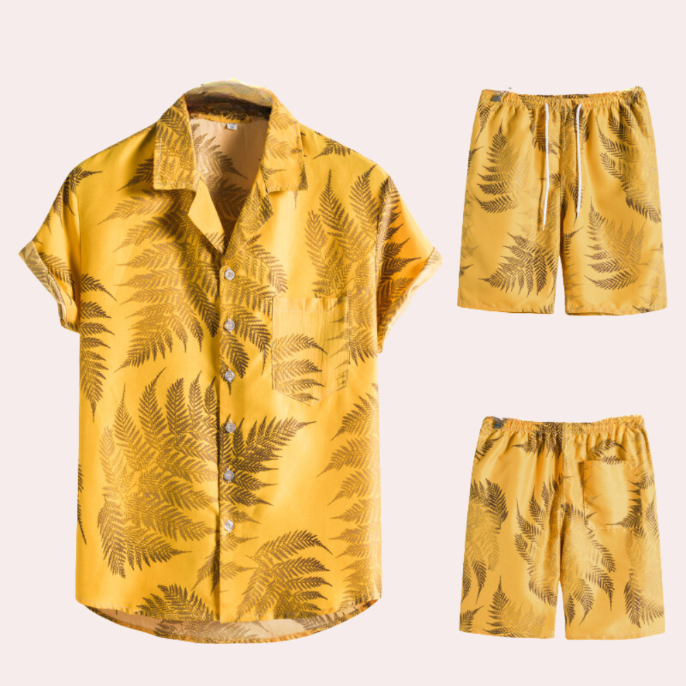 Amedeo - Two-Piece Hawaiian Men's Set for Summer