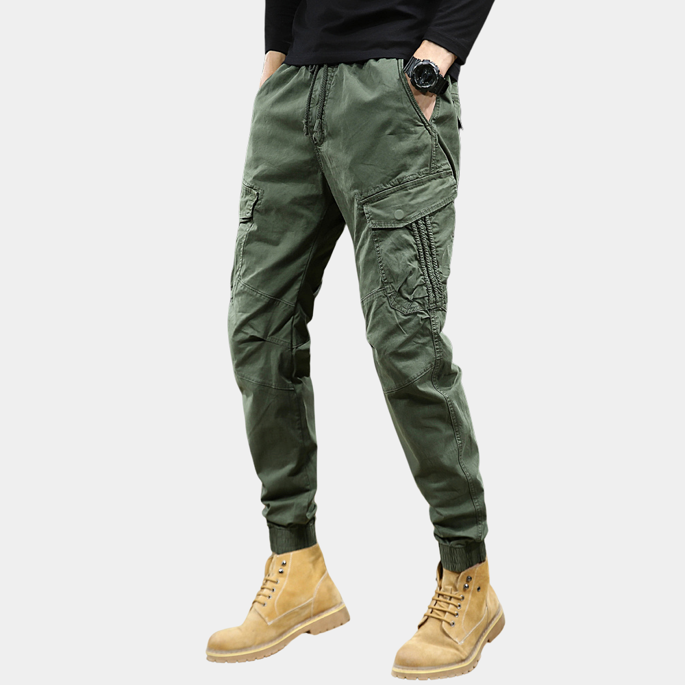 Daan - Men's cargo trousers with multiple pockets for summer