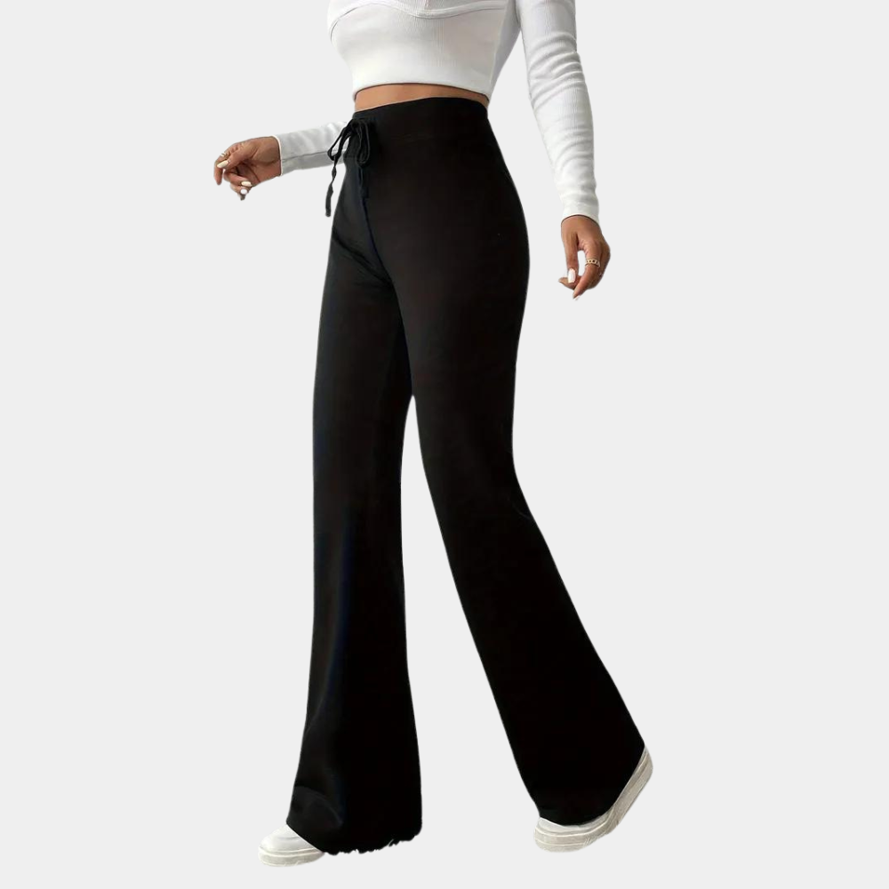 Venezia - Lightweight casual flared women's trousers for summer