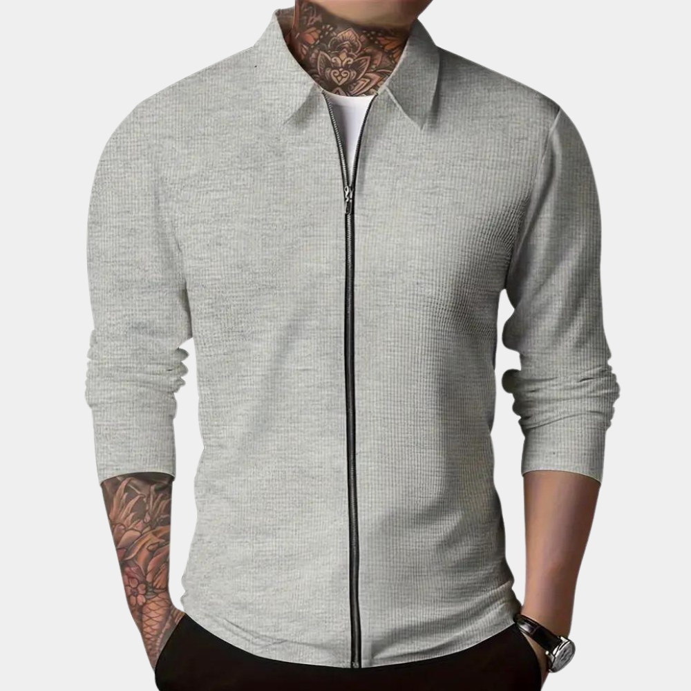 Casual men's zip jacket for summer