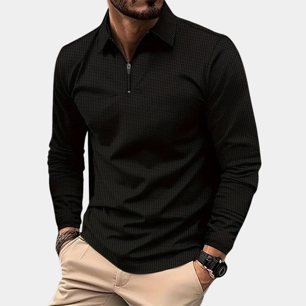 Casual summer jumper with v-neck for men