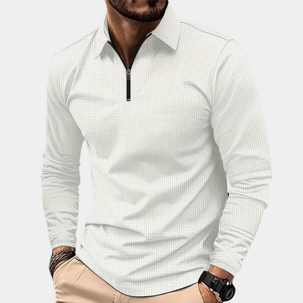 Casual summer jumper with v-neck for men