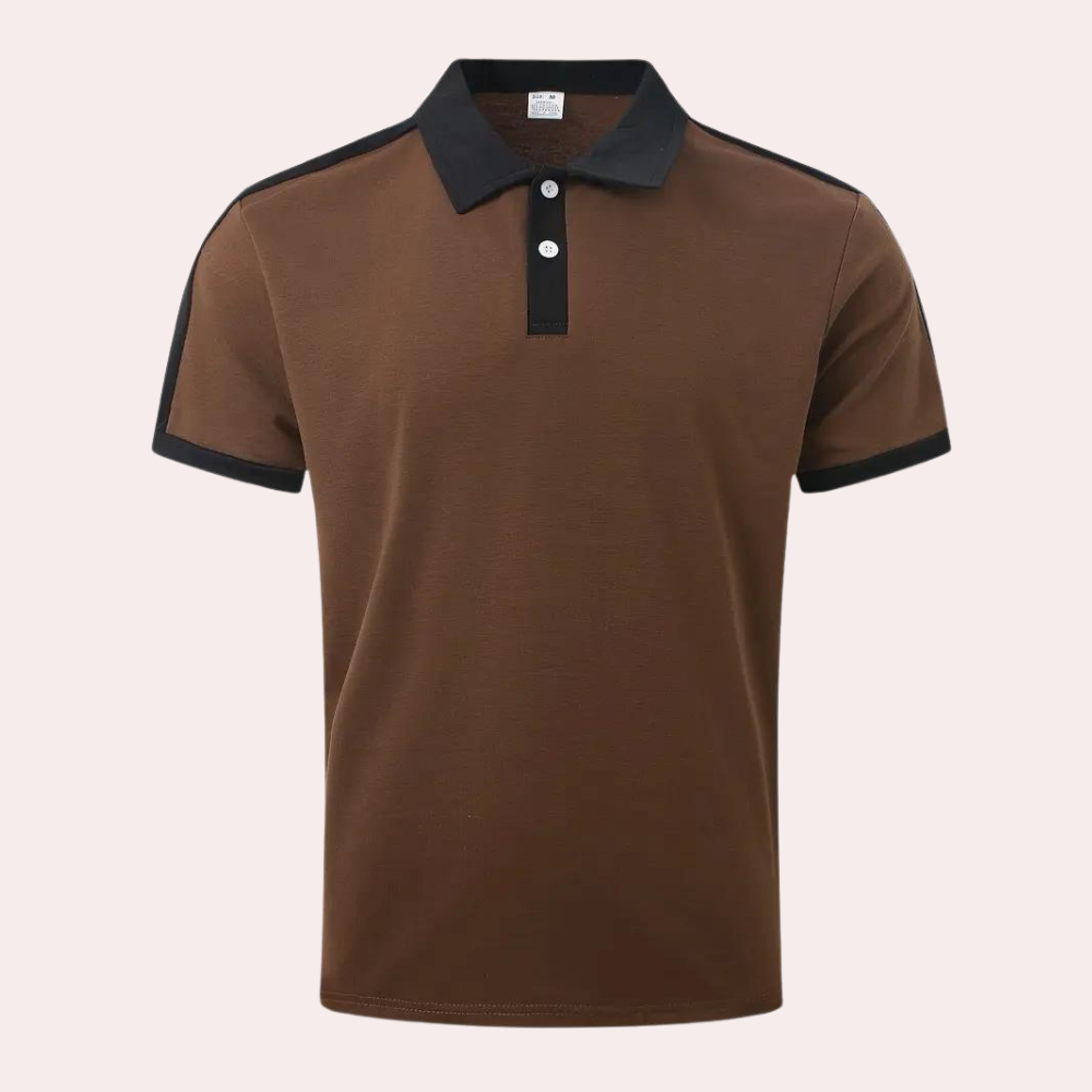Summer Polo Shirt with Short Sleeves for Men