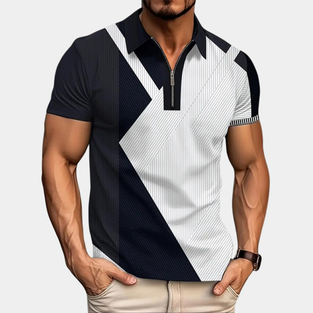 Stylish Summer Polo with Colour Block for Men