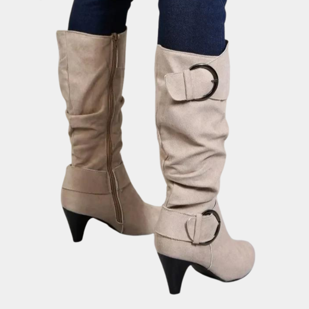 Trendy ladies' knee-high boots for summer