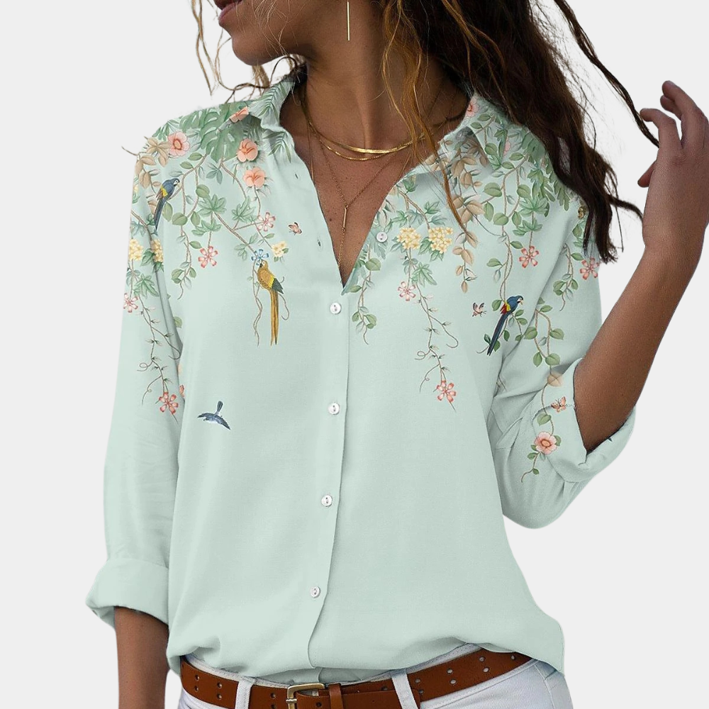 Summer Floral Women's Blouse